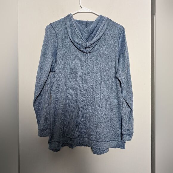 One world full zip plus size hoodie sz 2x blue purple Y2K 2000 artsy abstract - Picture 6 of 6